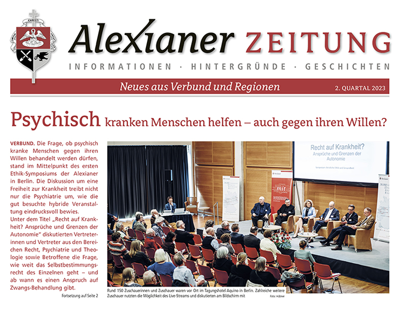 Titelbild Alexianer Zeitung 2023-02