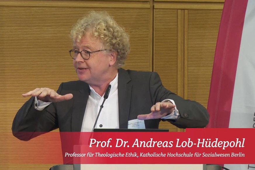 Vortrag von Prof. Dr. Andreas Lob-​Hüdepohl beim Alexianer Ethik Symposium 2024 in Berlin