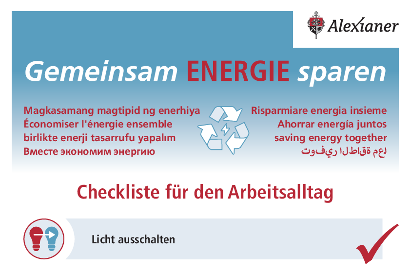 Energiesparplakat
